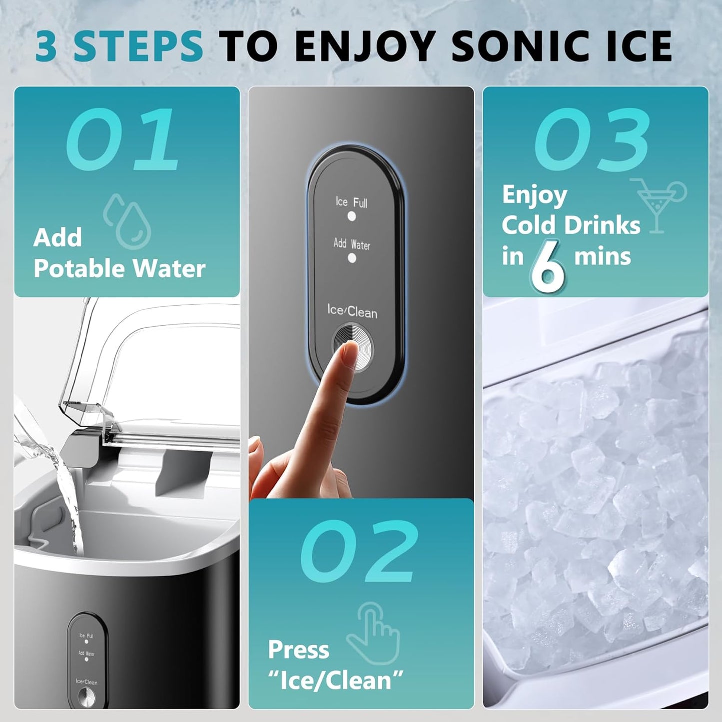 Nugget Ice Master Portable Maker