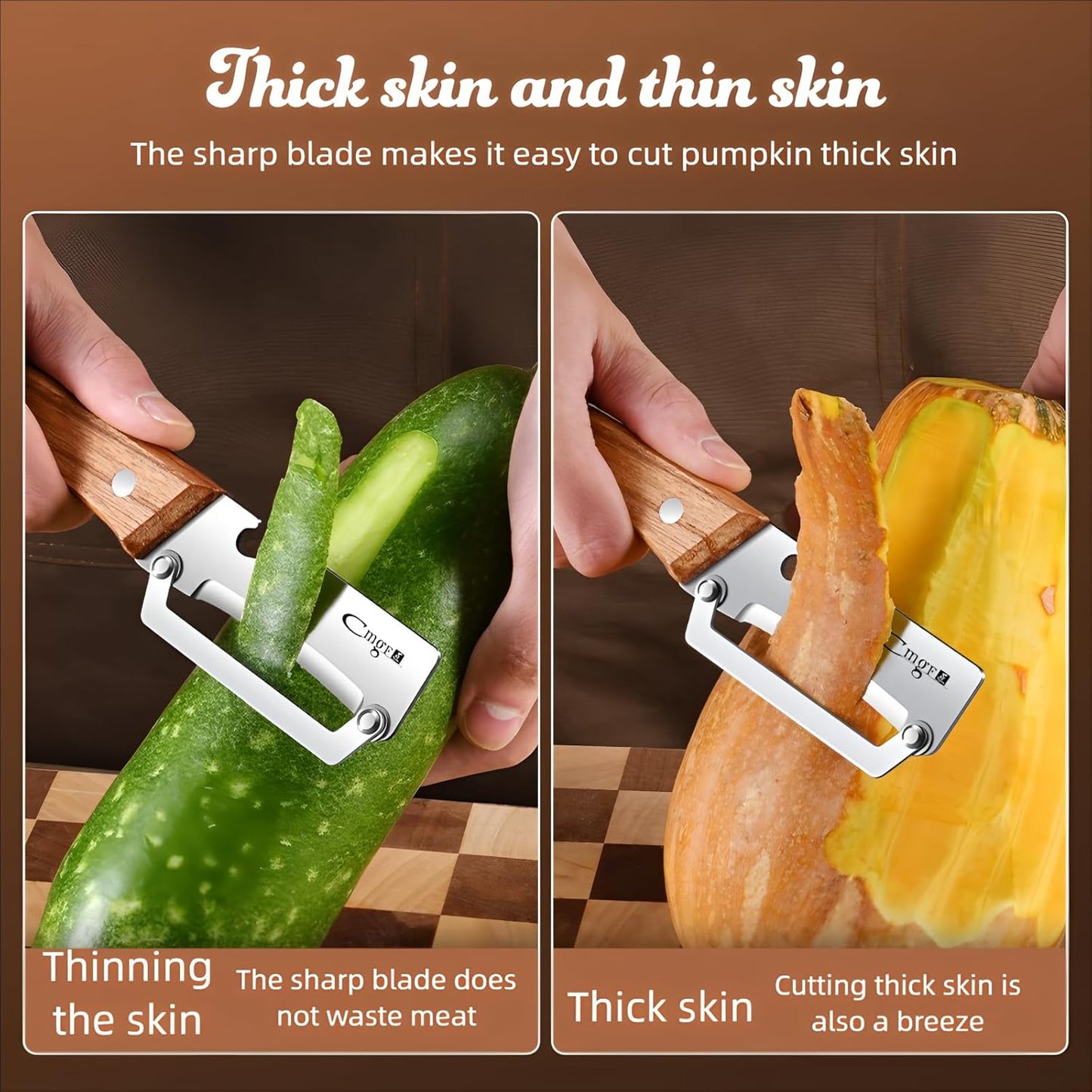 Everyday Wood Handle Peeler